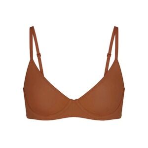skims Fits Everybody Unlined Demi Bra 32F Bronze